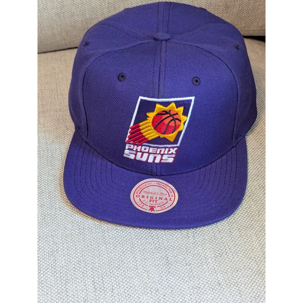 NEW Mitchell & Ness Phoenix Suns Hat Purple Snapback NBA Basketball Wool Mix